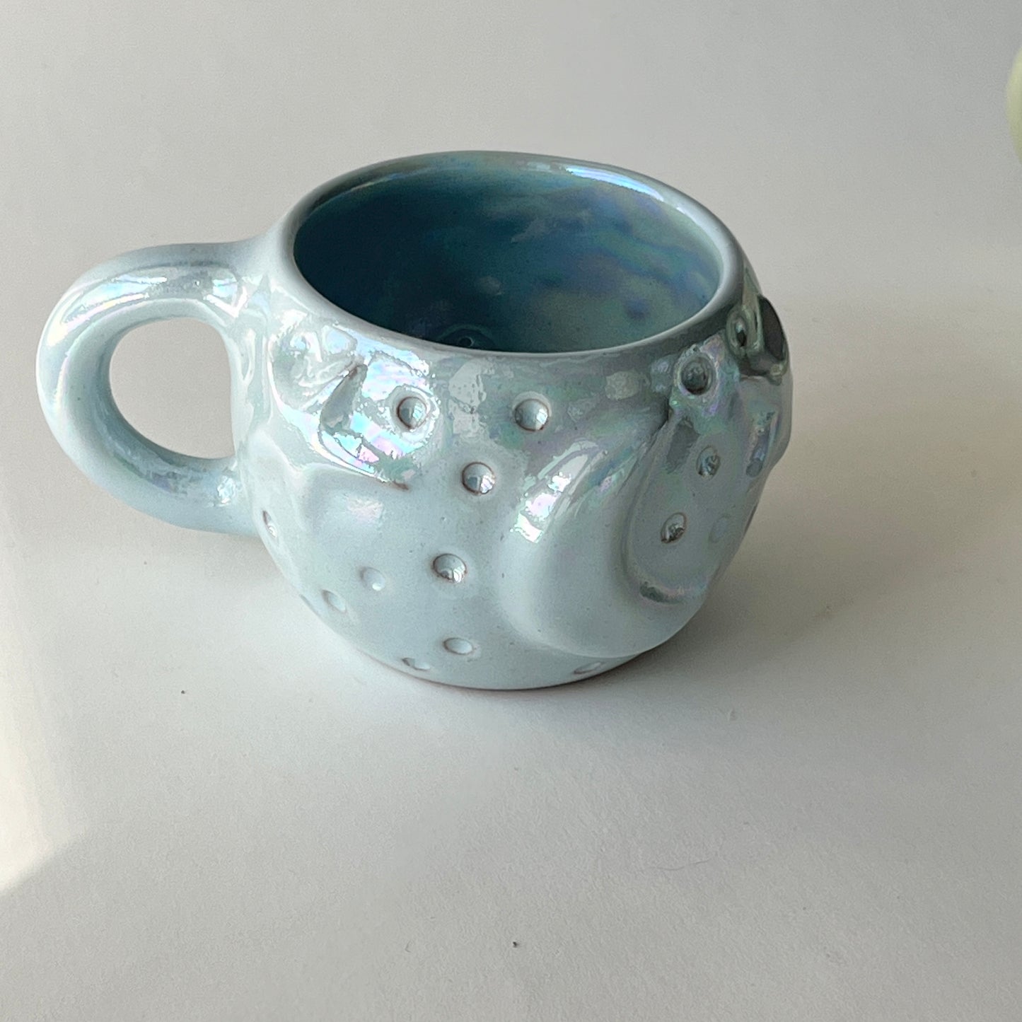 Stars in the Sky Espresso Cups - Set of 2 - Baby Blue Iridescent