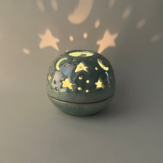 Stars in The Sky Candle Holder - Aurora Iridescent