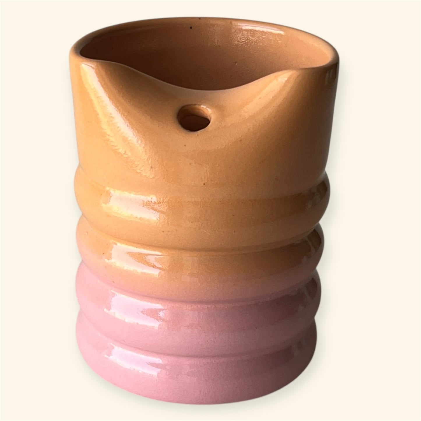 Peach Glow Ceramic Tumbler