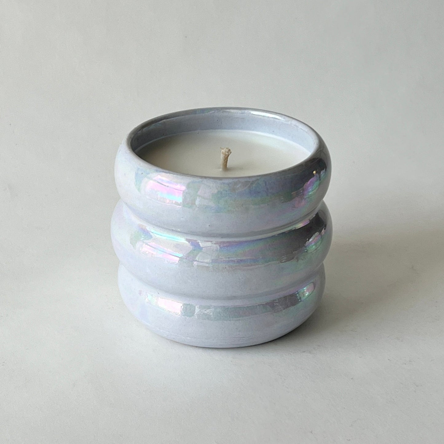 Bubbly Pottery Candle - Twilight Cream