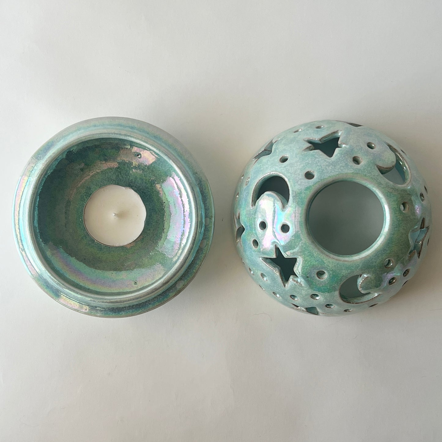 Stars in The Sky Candle Holder - Aurora Iridescent