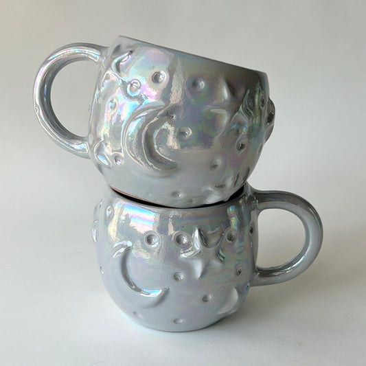 Stars in the Sky Mug - Grey Iridescent