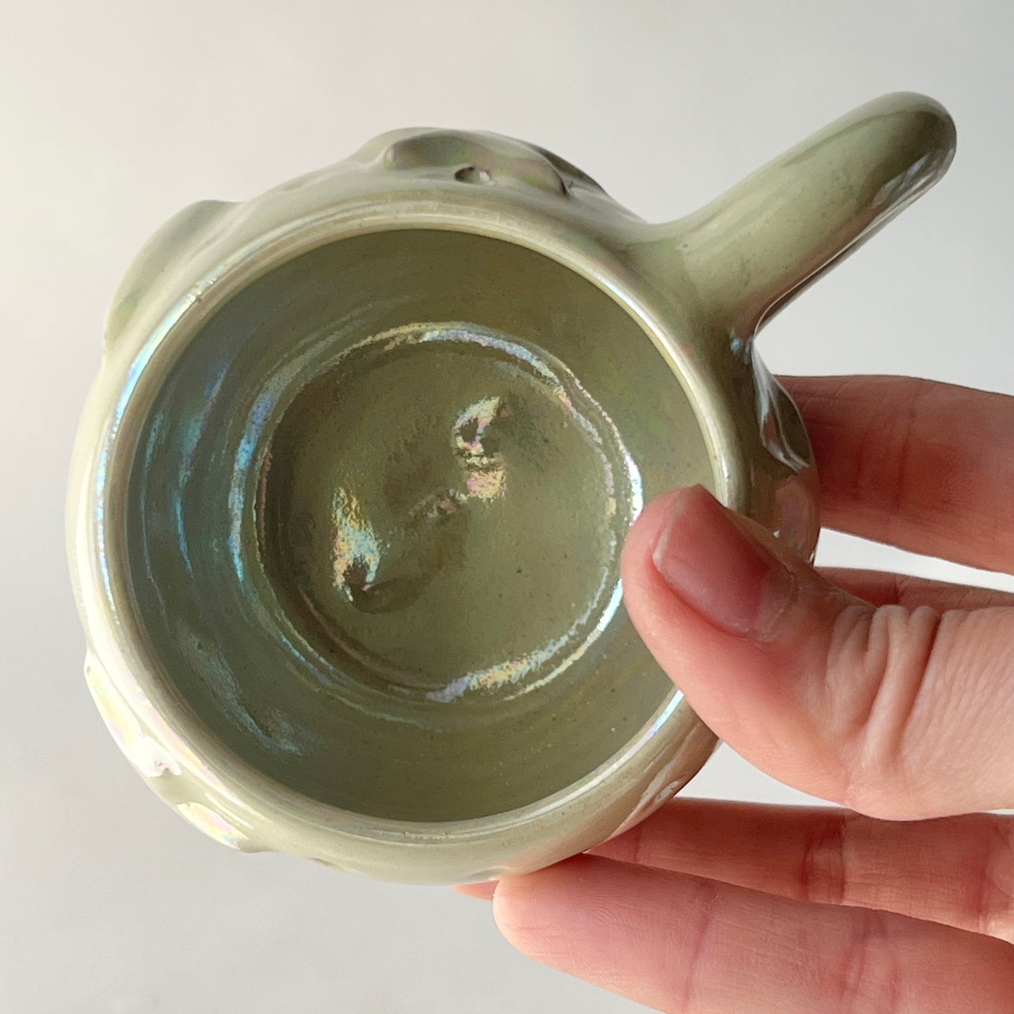 Stars in the Sky Espresso Cups - Set of 2 - Light Green Iridescent