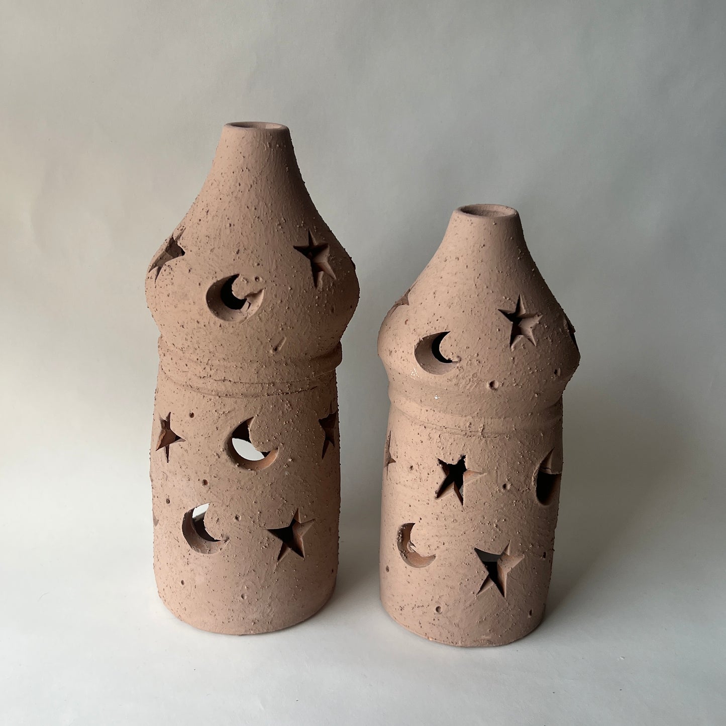 Stars in The Sky Pottery Lantern - Beige ( PICK UP ONLY)