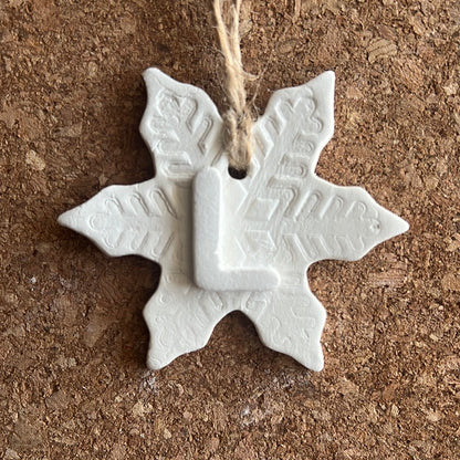 Letter Christmas Ornament – Handmade & Customizable
