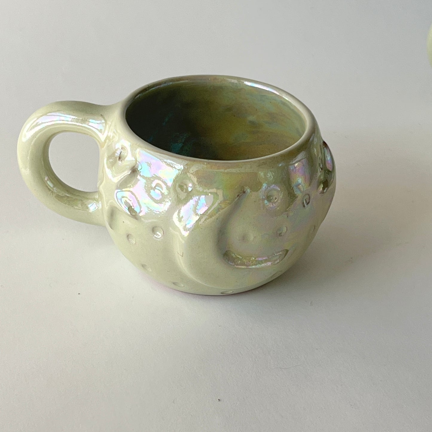 Stars in the Sky Espresso Cups - Set of 2 - Light Green Iridescent