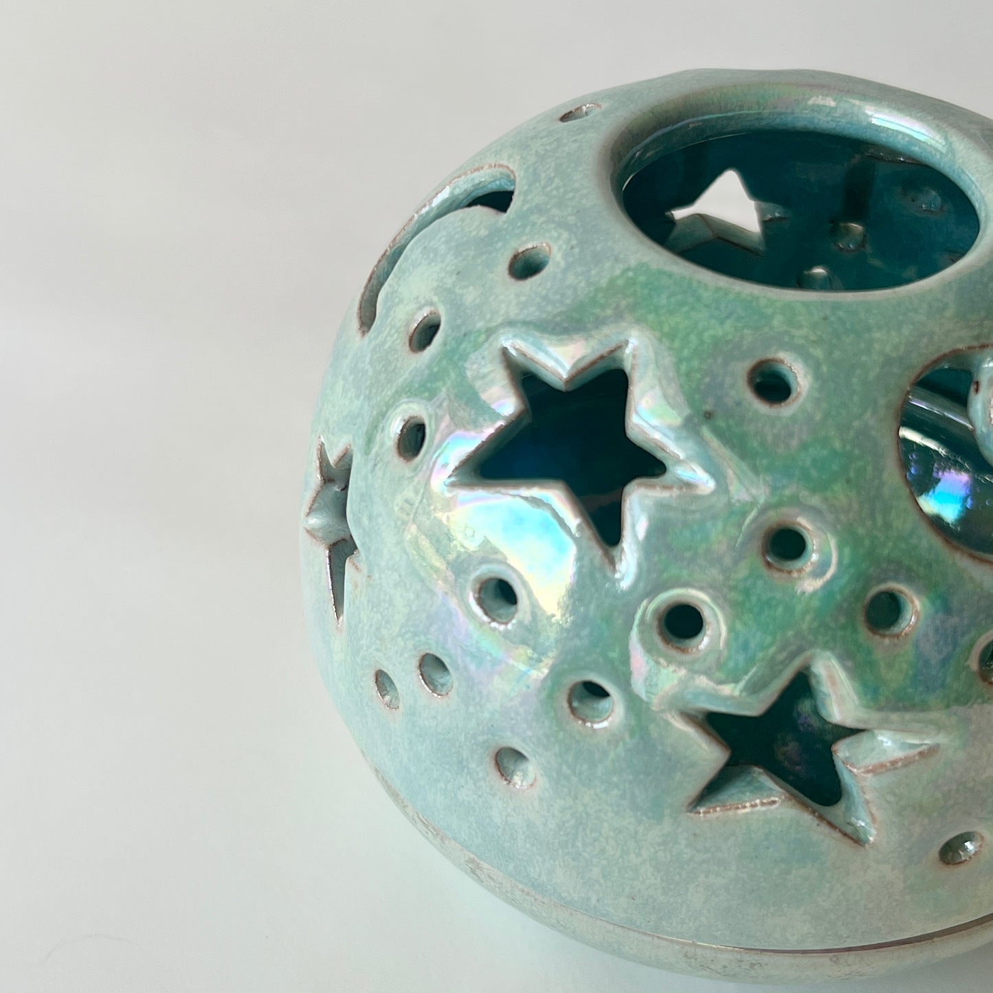 Stars in The Sky Candle Holder - Aurora Iridescent
