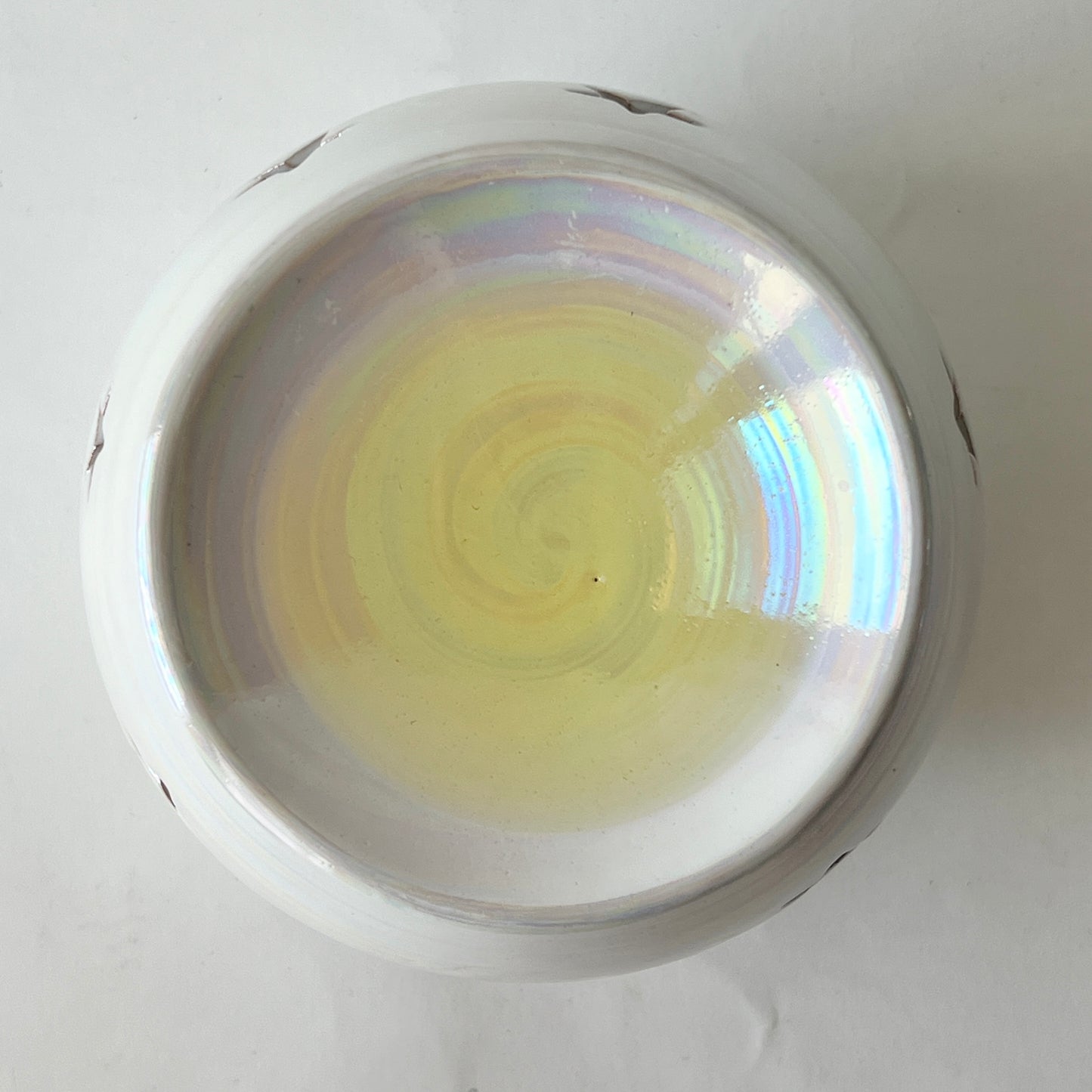 Handmade Pottery Wax & Oil Burner - White