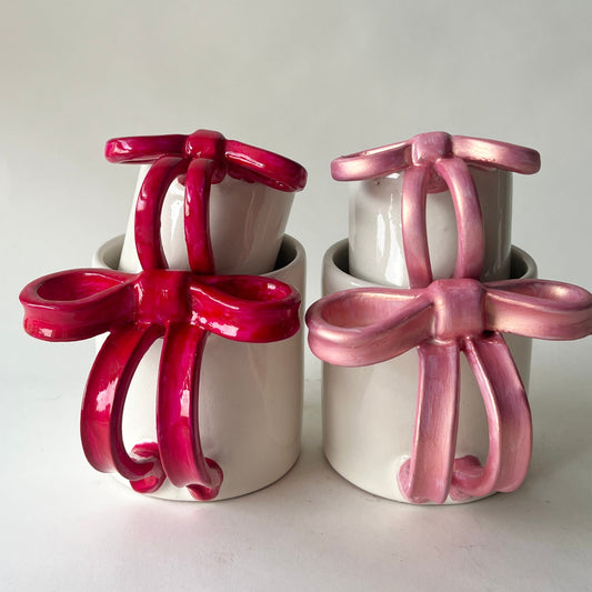Bowtiful Small Handmade Mug 🎀