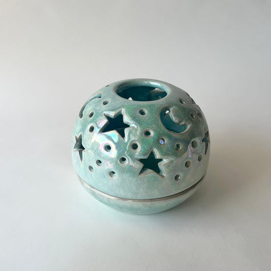 Stars in The Sky Candle Holder - Aurora Iridescent