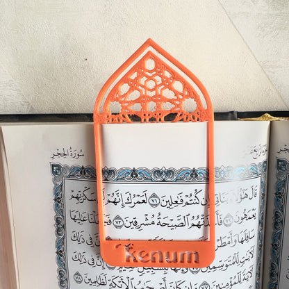 Colorful 3D printed Quran Bookmark