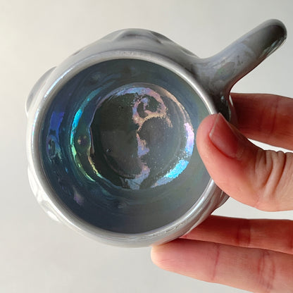 Stars in the Sky Espresso Cups - Set of 2 - Grey Iridescent