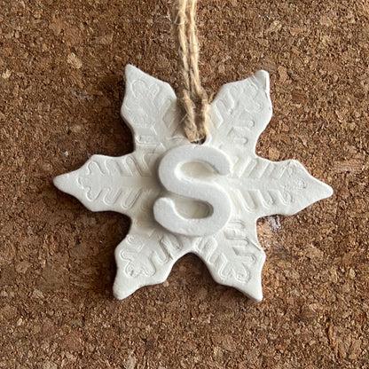 Letter Christmas Ornament – Handmade & Customizable