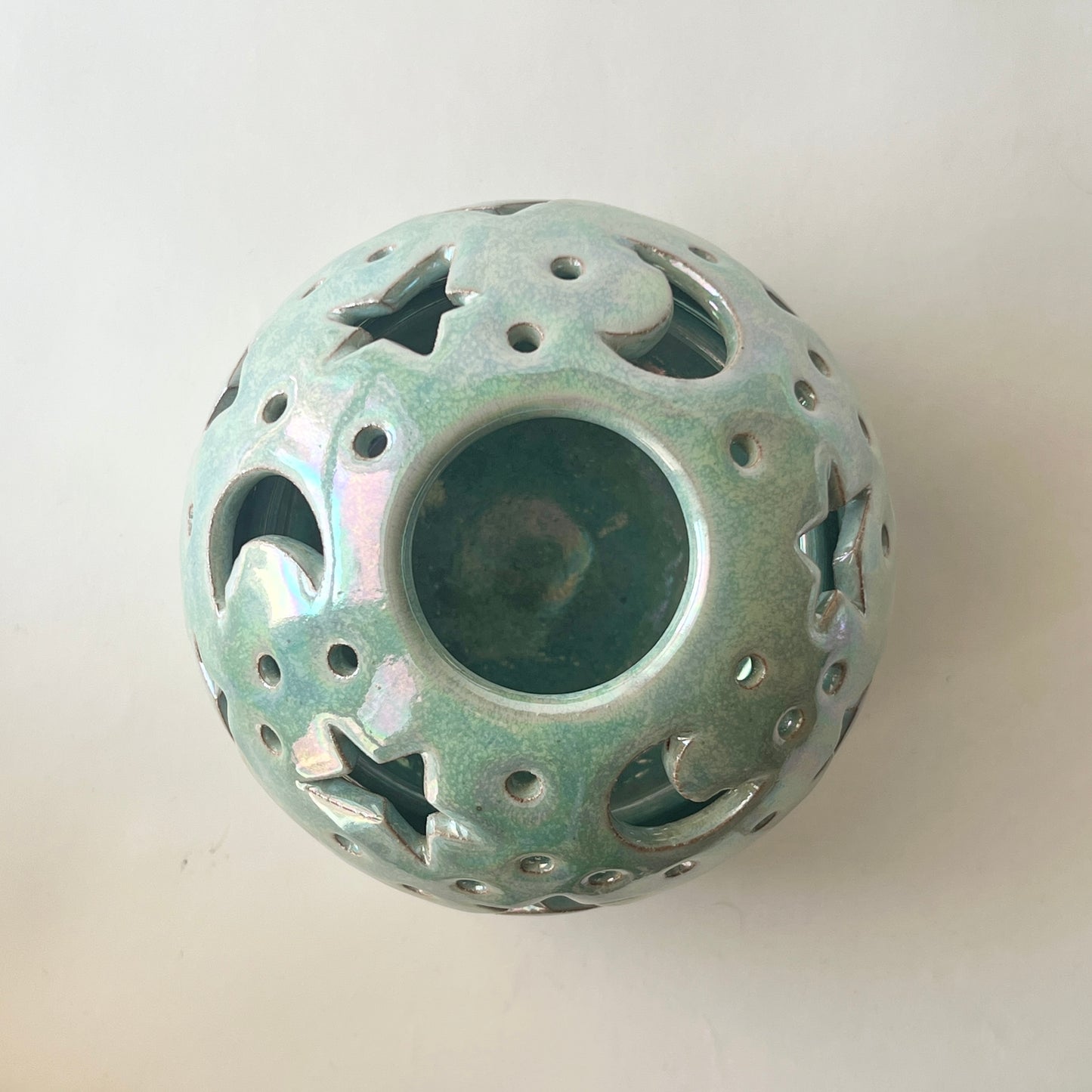 Stars in The Sky Candle Holder - Aurora Iridescent