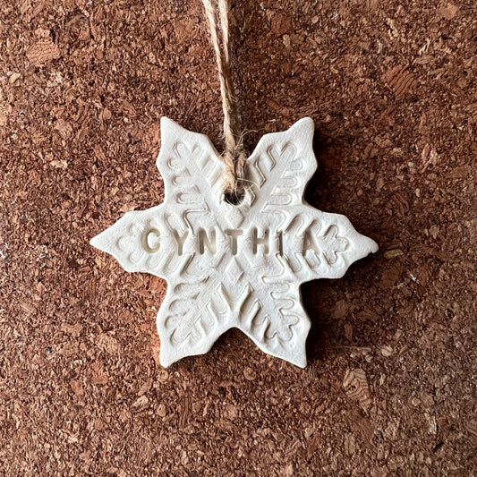 Customizable Snowflake Christmas Ornament – Personalized Holiday Gift