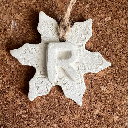 Letter Christmas Ornament – Handmade & Customizable