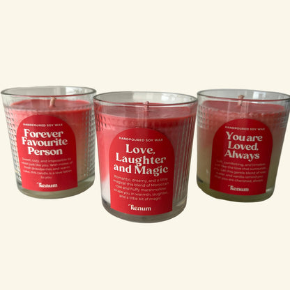 Love, Laughter & Magic Soy Candle | Moroccan Rose & Marshmallow