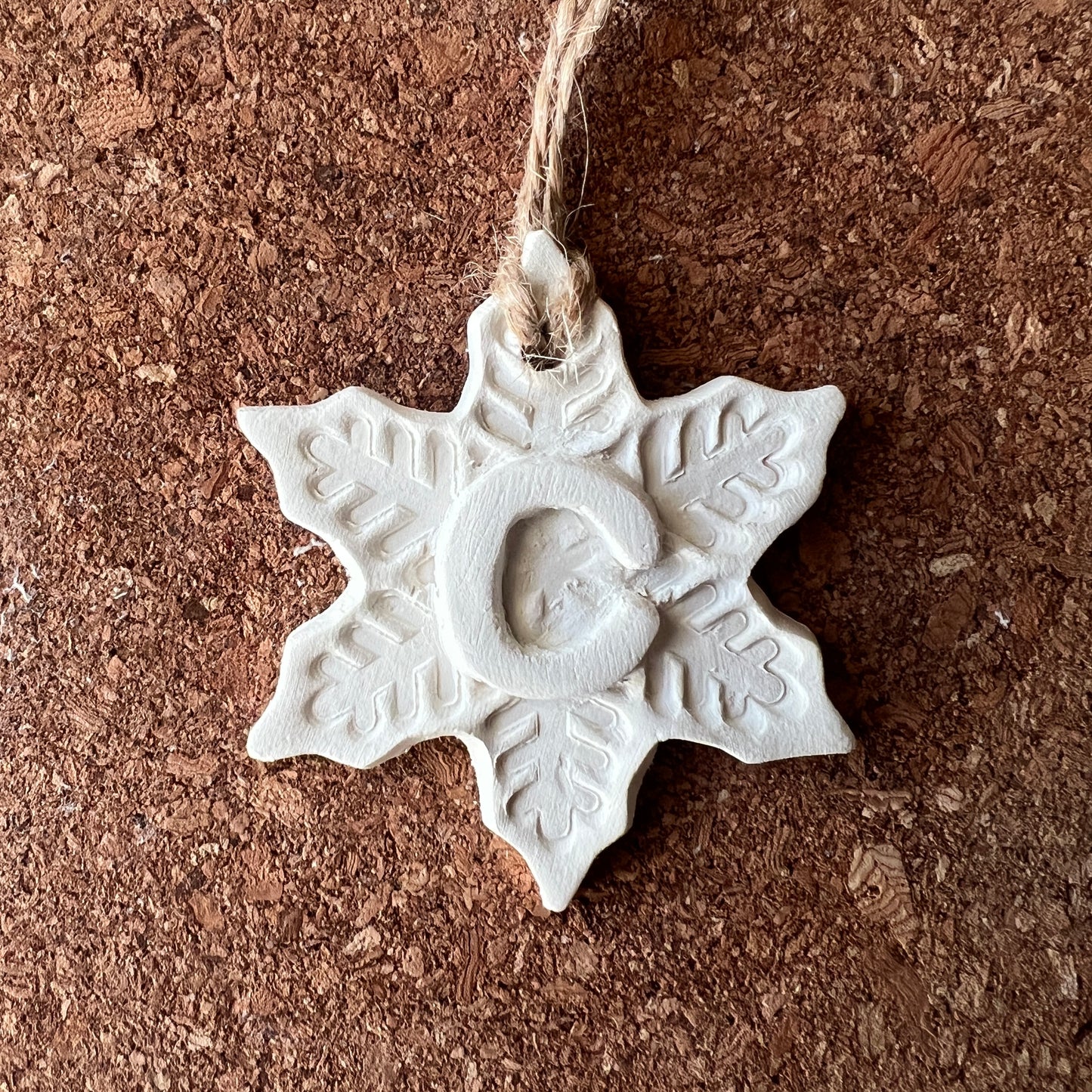 Letter Christmas Ornament – Handmade & Customizable