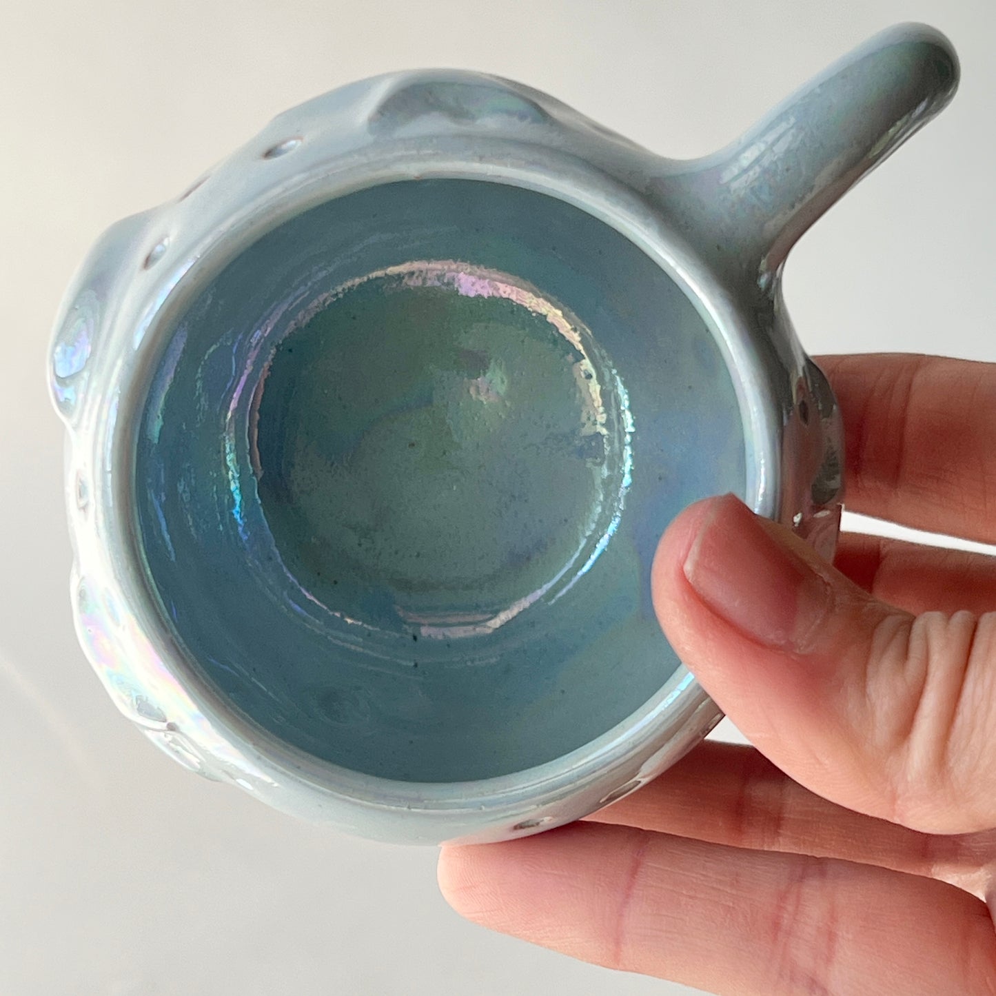 Stars in the Sky Espresso Cups - Set of 2 - Baby Blue Iridescent