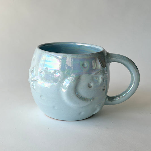 Stars in the Sky Mug - Baby Blue Iridescent