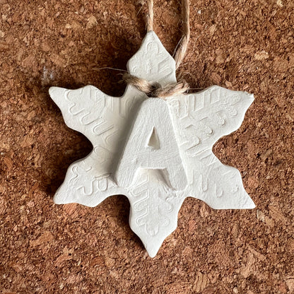Letter Christmas Ornament – Handmade & Customizable
