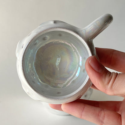 Stars in the Sky Espresso Cups - Set of 2 - White Iridescent