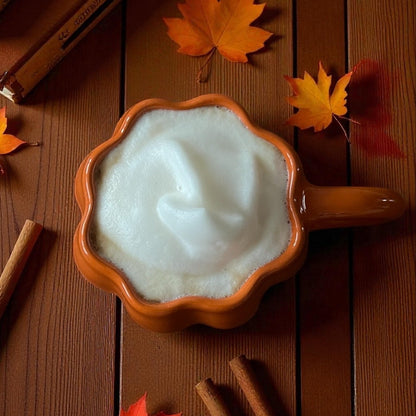 Pumpkin Handmade Pottery Mug in Orange or Brown