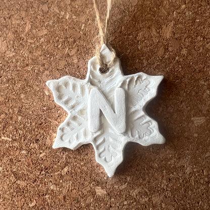 Letter Christmas Ornament – Handmade & Customizable