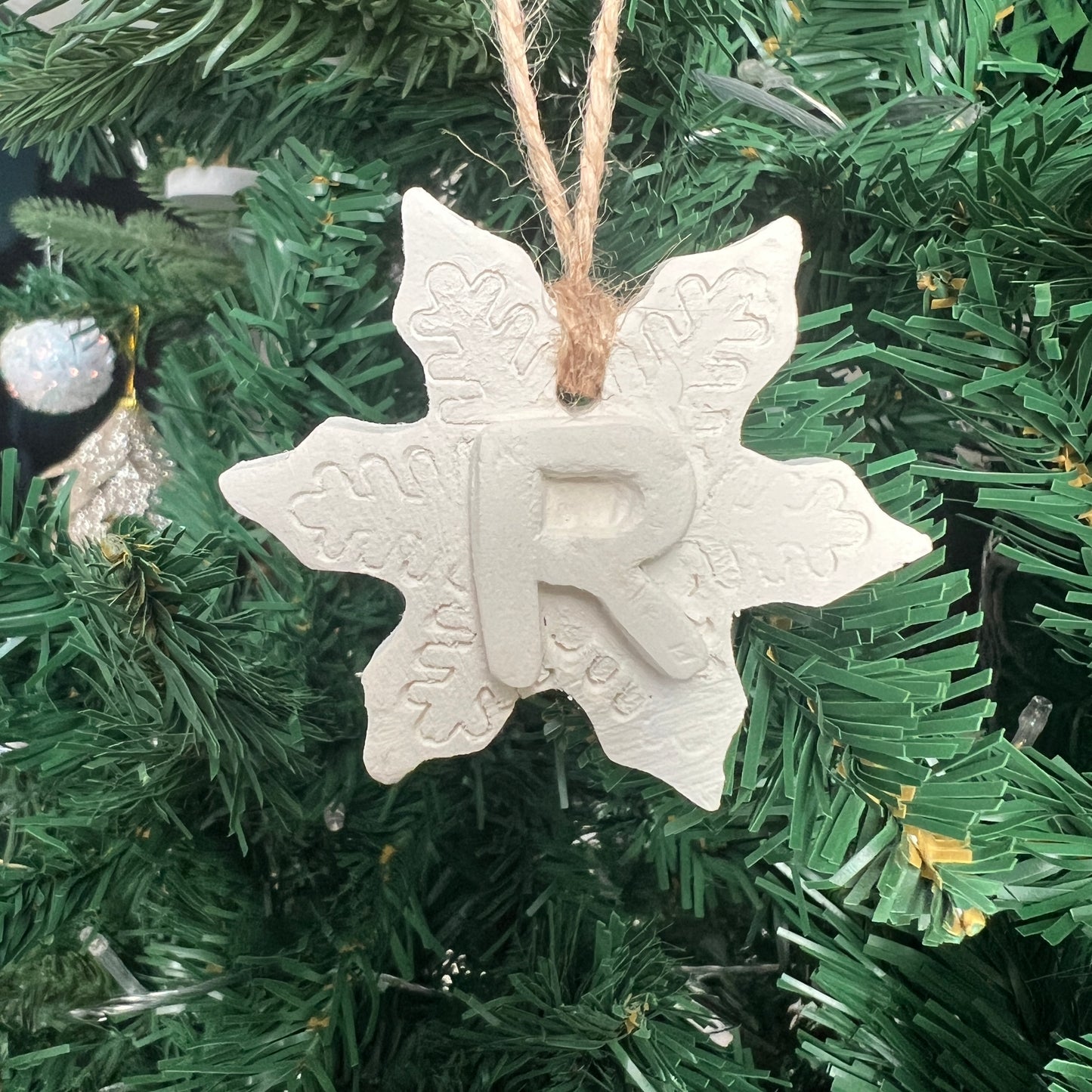 Letter Christmas Ornament – Handmade & Customizable