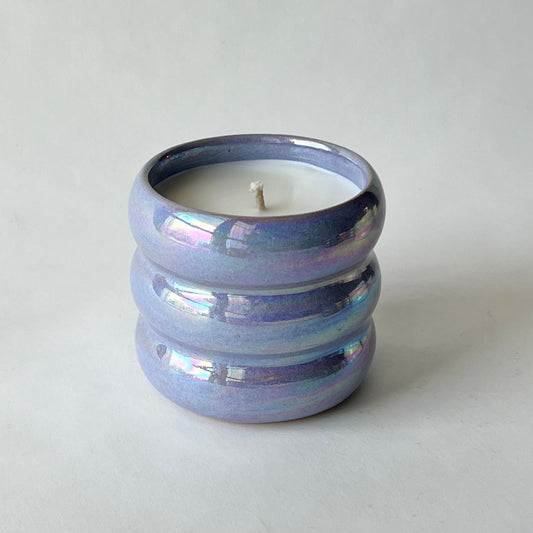 Bubbly Pottery Candle - Twilight Cream
