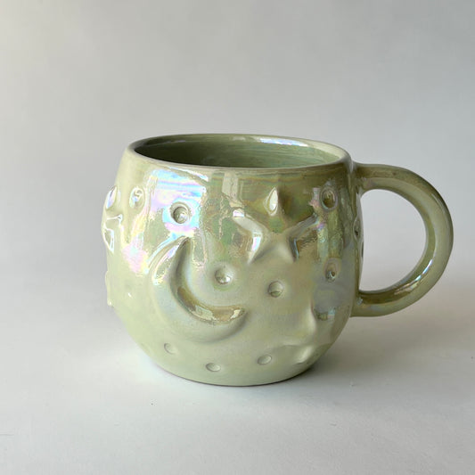 Stars in the Sky Mug - Light Green Iridescent