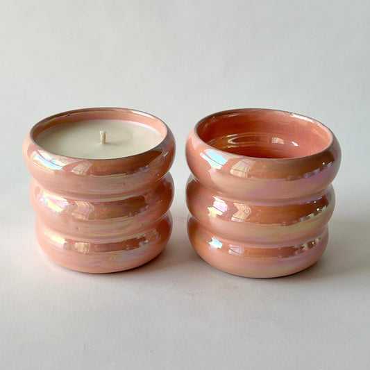 Bubbly Pottery Candle - Cherry Berry