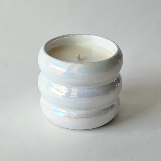 Bubbly Pottery Candle - Velvet Cocoa