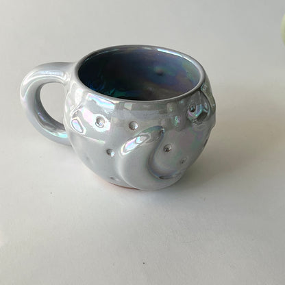 Stars in the Sky Espresso Cups - Set of 2 - Grey Iridescent