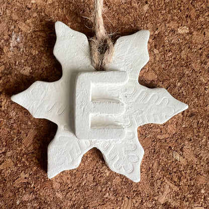 Letter Christmas Ornament – Handmade & Customizable