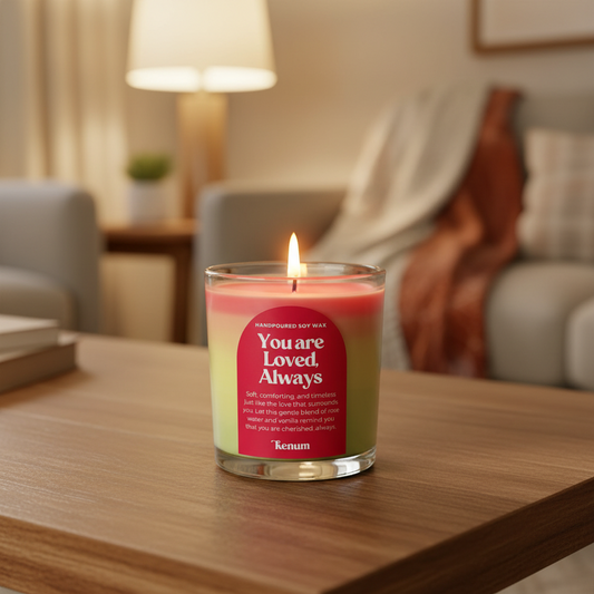 You Are Loved Always Soy Candle | Rose Water & Creamy Vanilla