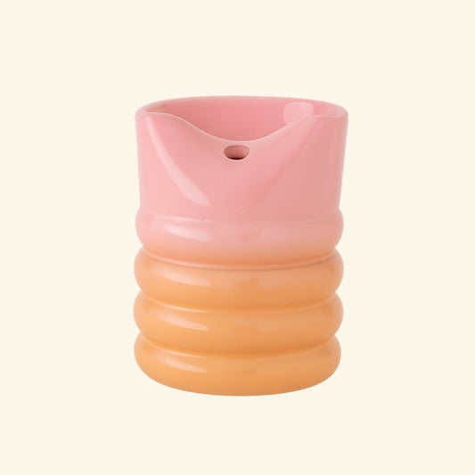 Peach Glow Ceramic Tumbler – Sample Edition (Reversed Shades)