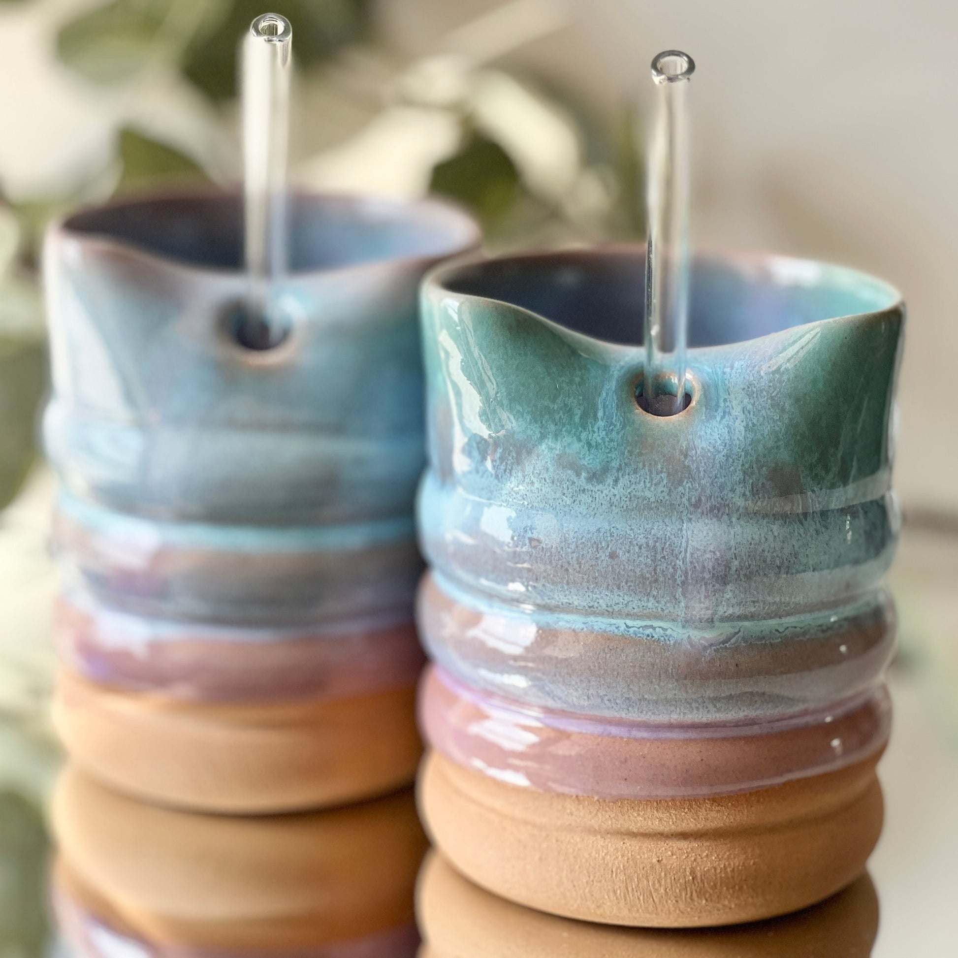 Two Pieces Lavender Sky Coffee Tumbler 